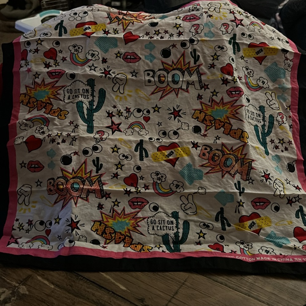 Bandanna pop art comic style colorful